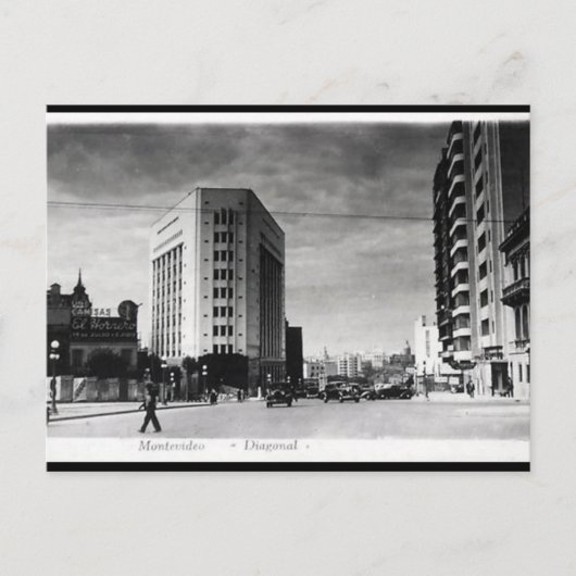 Alte Postkarte - Montevideo, Uruguay (Vorderseite)