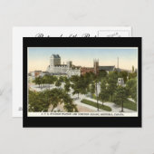 Alte Postkarte, Montreal, Bahnhof Windsor Postkarte (Vorne/Hinten)