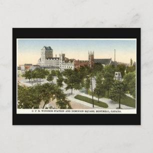 Alte Postkarte, Montreal, Bahnhof Windsor Postkarte