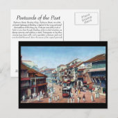 Alte Postkarte - Mumbai, Pydownie Straße (Vorne/Hinten)