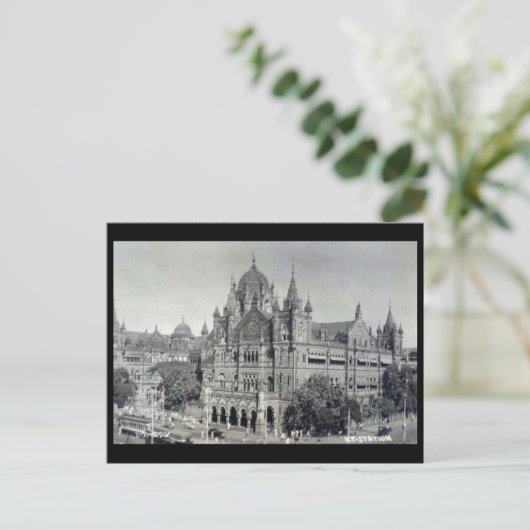 Alte Postkarte - Mumbai, Victoria Terminus (Stehend Vorderseite)