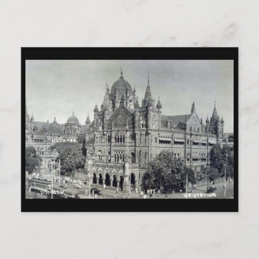 Alte Postkarte - Mumbai, Victoria Terminus (Vorderseite)