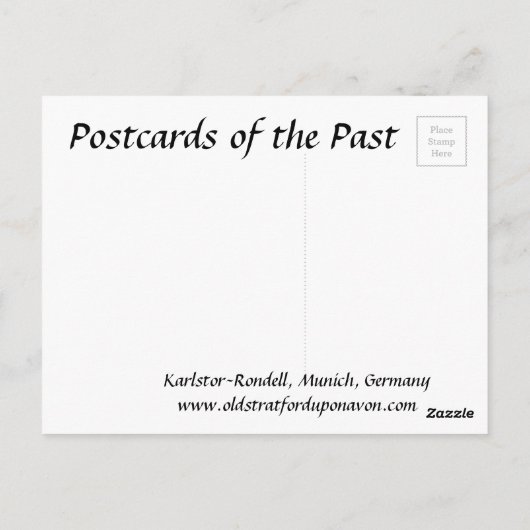 Alte Postkarte - München, Deutschland (Rückseite)