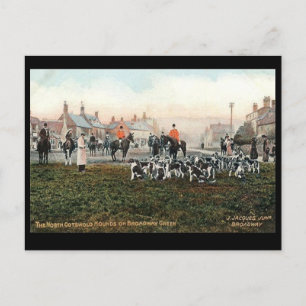 Alte Postkarte - N Cotswolds Hunds, Broadway