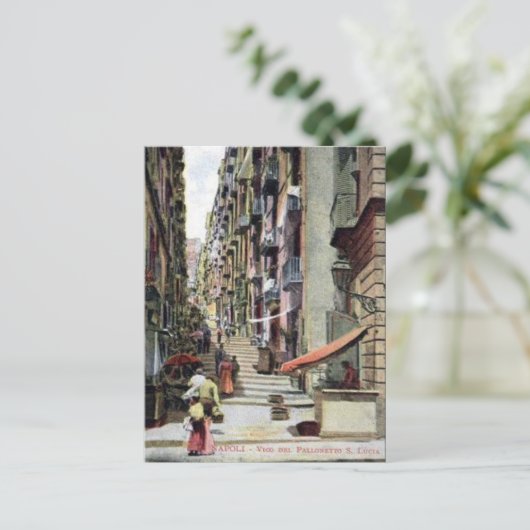 Alte Postkarte - Neapel, Italien (Stehend Vorderseite)