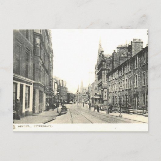 Alte Postkarte - Nethergate, Dundee (Vorderseite)