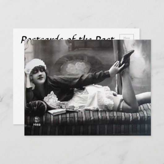 Alte Postkarte - Neuausrichtung der Haushaltshilfe (Vorne/Hinten)