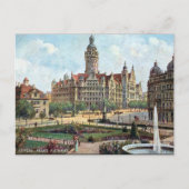 Alte Postkarte - Neues Rathaus, Leipzig (Vorderseite)