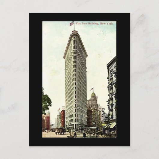 Alte Postkarte, New York City, Flacheisen-Gebäude Postkarte (Vorderseite)