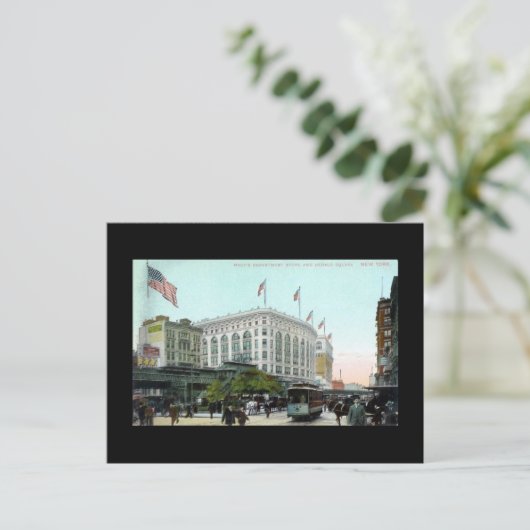 Alte Postkarte, New York City, Macy's Postkarte (Stehend Vorderseite)