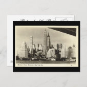 Alte Postkarte, New York City Postkarte (Vorne/Hinten)