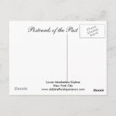 Alte Postkarte, New York City Postkarte (Rückseite)