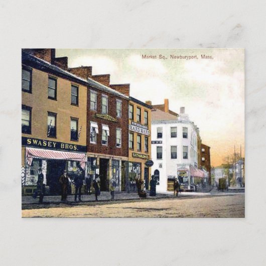 Alte Postkarte - Newburyport, Massachusetts (Vorderseite)