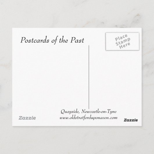 Alte Postkarte - Newcastle-on-Tyne (Rückseite)