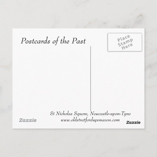 Alte Postkarte - Newcastle-upon-Tyne (Rückseite)