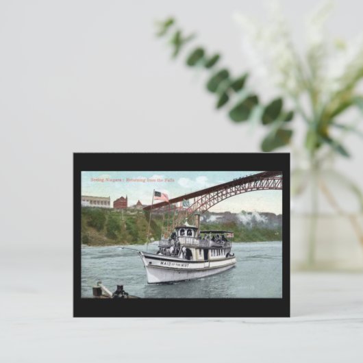 Alte Postkarte - Niagarafälle, Maid of the Mist (Stehend Vorderseite)