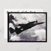 Alte Postkarte - Northrop P-61 Schwarzes Fenster (Vorne/Hinten)