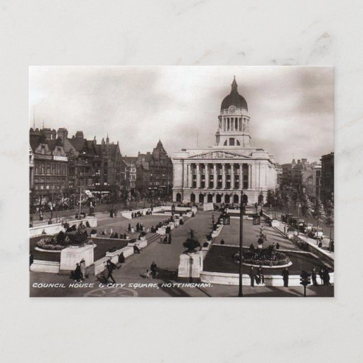 Alte Postkarte - Nottingham (Vorderseite)
