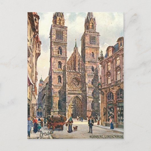 Alte Postkarte - Nürnberg, Deutschland (Vorderseite)