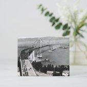 Alte Postkarte - Oakland Bay Bridge (Stehend Vorderseite)