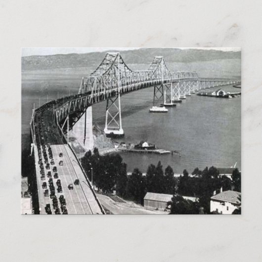 Alte Postkarte - Oakland Bay Bridge (Vorderseite)