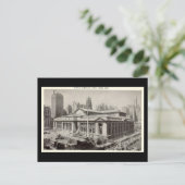 Alte Postkarte, öffentliche Bibliothek, New York Postkarte (Stehend Vorderseite)