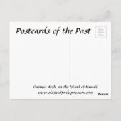Alte Postkarte - Onomea Arch, Hawaii (Rückseite)