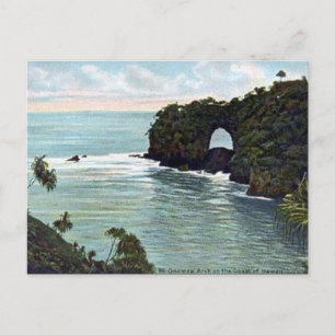 Alte Postkarte - Onomea Arch, Hawaii