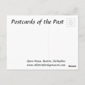 Alte Postkarte - Opernhaus, Buxton, Derbyshire. (Rückseite)