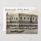 Alte Postkarte - Palazzo Ducale, Venezia (Vorne/Hinten)