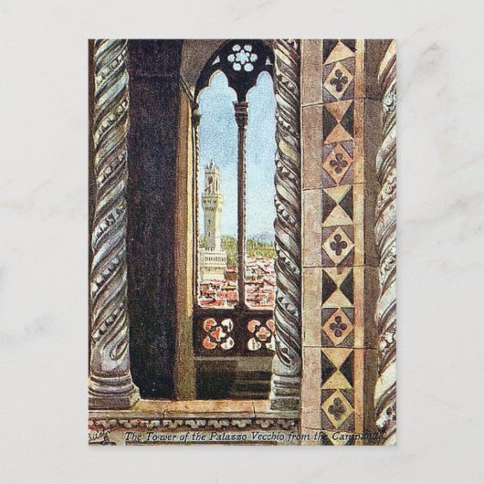 Alte Postkarte - Palazzo Vecchio, Florenz (Vorderseite)
