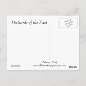 Alte Postkarte - Palermo, Sizilien (Rückseite)