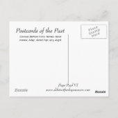 Alte Postkarte - Papst Paul VI (Rückseite)