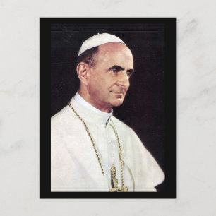 Alte Postkarte - Papst Paul VI