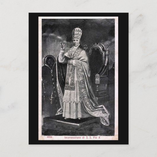 Alte Postkarte - Papst Pius X (Vorderseite)