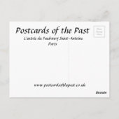 Alte Postkarte - Paris (Rückseite)