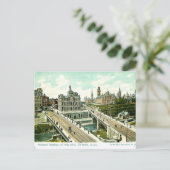 Alte Postkarte - Parlament und Postamt, Ottawa (Stehend Vorderseite)