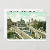 Alte Postkarte - Parlament und Postamt, Ottawa (Vorne/Hinten)