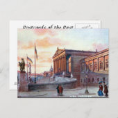 Alte Postkarte - Parlament, Wien (Vorne/Hinten)