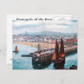 Alte Postkarte - Peel, Isle of Man (Vorne/Hinten)