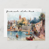 Alte Postkarte - Penzance, Cornwall (Vorne/Hinten)