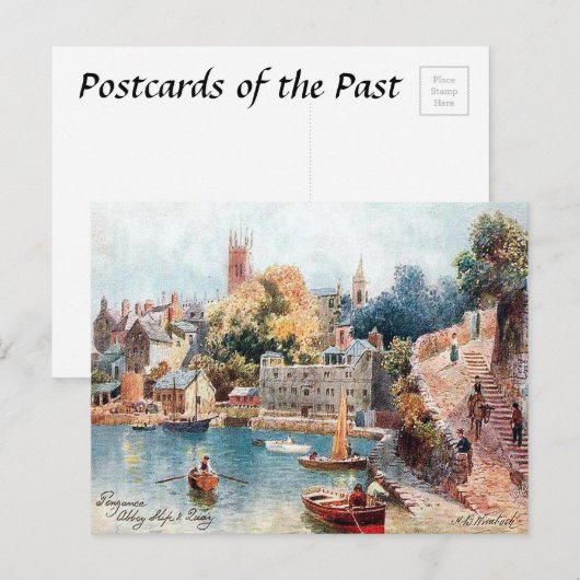 Alte Postkarte - Penzance, Cornwall (Vorne/Hinten)