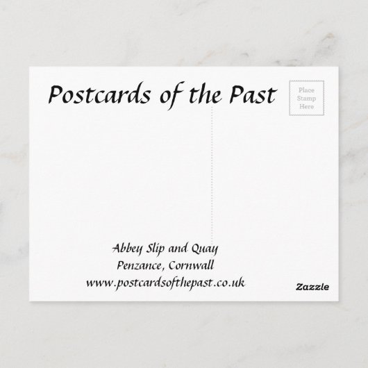 Alte Postkarte - Penzance, Cornwall (Rückseite)