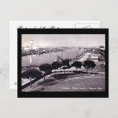 Alte Postkarte - Pescara, der Hafen (Vorne/Hinten)