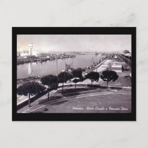 Alte Postkarte - Pescara, der Hafen