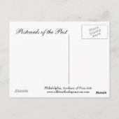 Alte Postkarte - Philadelphia, Akademie der Bilden (Rückseite)