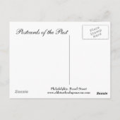 Alte Postkarte - Philadelphia, breite Straße (Rückseite)