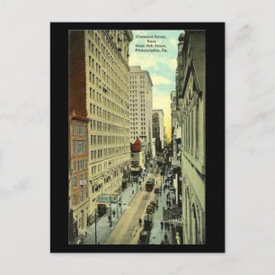 Alte Postkarte - Philadelphia, Kastanienstraße