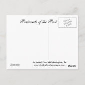 Alte Postkarte, Philadelphia, PA Postkarte (Rückseite)