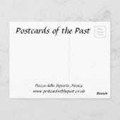 Alte Postkarte - Piazza della Signoria, Florenz (Rückseite)